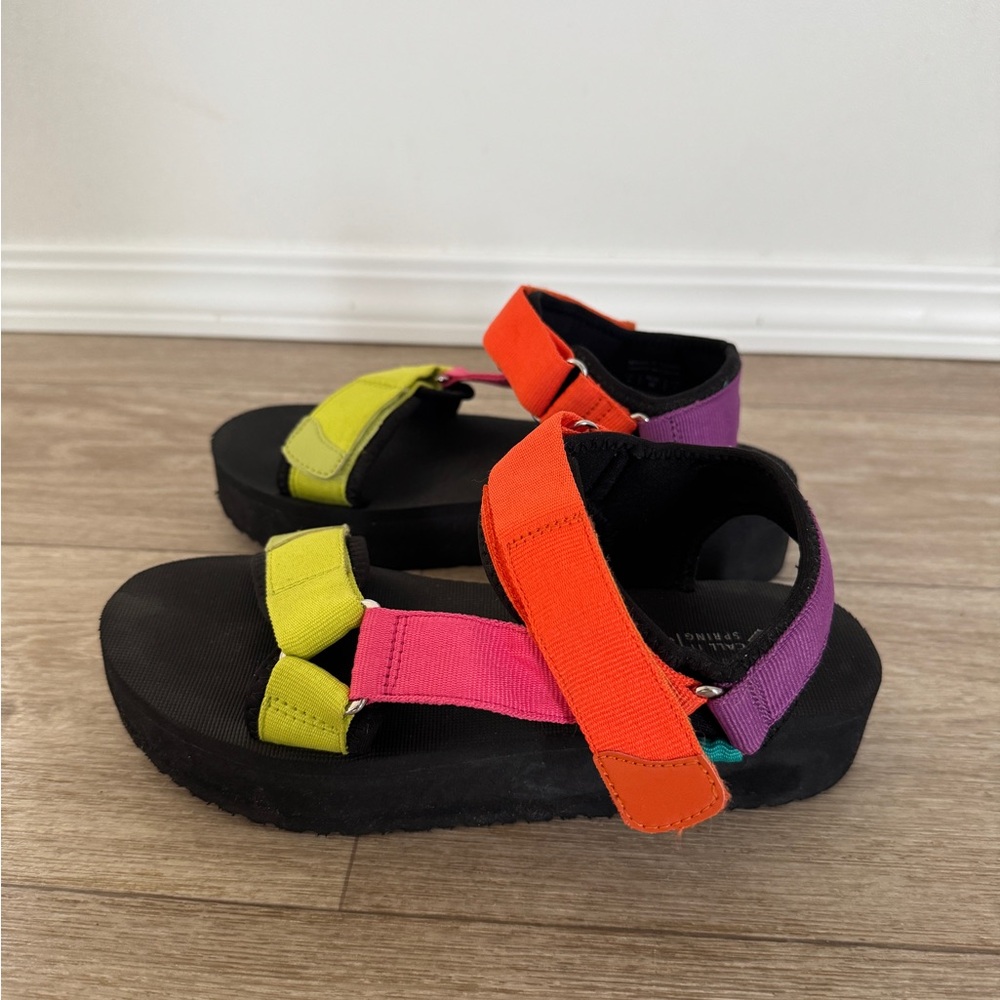 Call It Spring Multicolor Platform Sandals - Picture 2 of 2